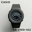 【並行輸入品】【訳あり】【風防内ゴミあり】CASIO G-SHOCK カシオ Gショック GA-2100-1A2 腕時計 時計 ブランド メンズ キッズ 子供 男の子 アナデジ 日付 カレンダー 防水 ブラック 黒 ブルー 水色 カシオーク 送料無料