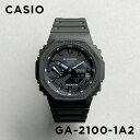 【並行輸入品】【10年保証】CASIO G-SHOCK カシオ Gショック GA-2100-1A2 腕時計 時計 ブランド メンズ キッズ 子供 男の子 アナデジ 日付 カレンダー 防水 ブラック 黒 ブルー 水色 カシオーク 送料無料 その1