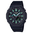 カシオ Gショック 腕時計 男の子 【並行輸入品】【10年保証】CASIO G-SHOCK カシオ Gショック GA-2100RC-1A 腕時計 時計 ブランド メンズ キッズ 子供 男の子 アナデジ 日付 カレンダー 防水 ブラック 黒 グリーン カシオーク 送料無料