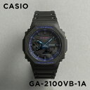 楽天TIME LOVERS【並行輸入品】【10年保証】CASIO G-SHOCK カシオ Gショック GA-2100VB-1A 腕時計 時計 ブランド メンズ キッズ 子供 男の子 アナデジ 日付 カレンダー 防水 ブラック 黒 ブルー 青 カシオーク 送料無料