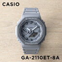 【並行輸入品】【10年保証】CASIO G-SHOCK カシオ Gショック GA-2110ET-8A 腕時計 時計 ブランド メンズ キッズ 子供 男の子 アナデジ 日付 カレンダー 防水 グレー 送料無料