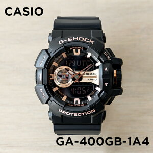 【並行輸入品】【10年保証】CASIO G-SHOCK カシオ Gショック GA-400GB-1A4 腕時計 メンズ キッズ 子供 男の子 アナデジ 防水 ブラック 黒 ピンクゴールド 送料無料
