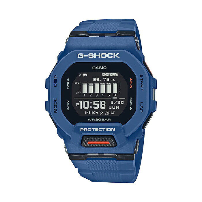 楽天TIME LOVERS【並行輸入品】【10年保証】CASIO G-SHOCK G-SQUAD カシオ Gショック GスクワッドGBD-200-2腕時計 時計 ブランド メンズ キッズ 子供 男の子 デジタル ブルートゥース オートラップ 日付 カレンダー ネイビー ブラック 黒 海外モデル 送料無料