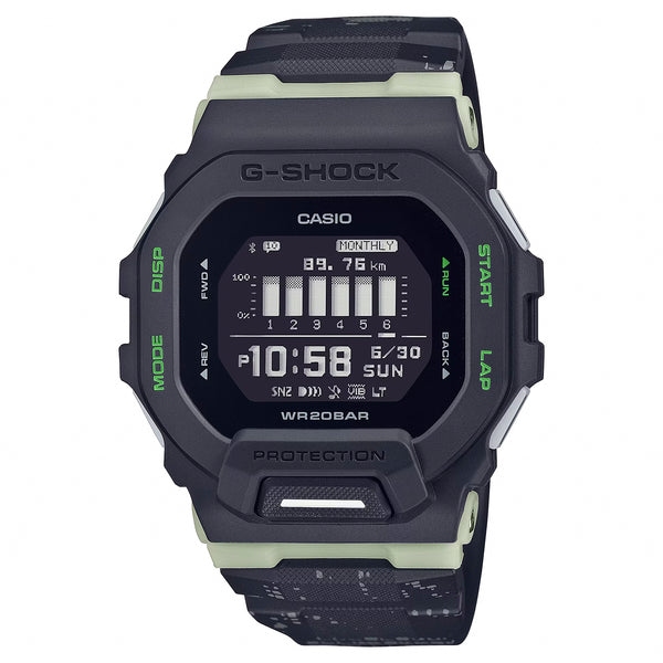 CASIO G-SHOCK G-SQUAD カシオ Gショック Gスクワッド GBD-200LM-1 腕時計 時計 ブランド メンズ キッズ 子供 男の子 デジタル スマホ連動 ブルートゥース GPS 日付 ブラック 黒 海外モデル 送料無料