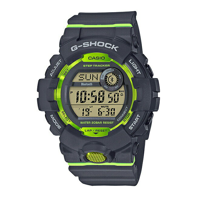 CASIO G-SHOCK カシオ GショックGBD-800-8 腕時計 時計 ブランド メンズ キッズ 子供 男の子 ランニングウォッチ 歩数計 デジタル スマホ 連動 計測 日付 防水 ブラック 黒 イエロー 黄色 送料無料