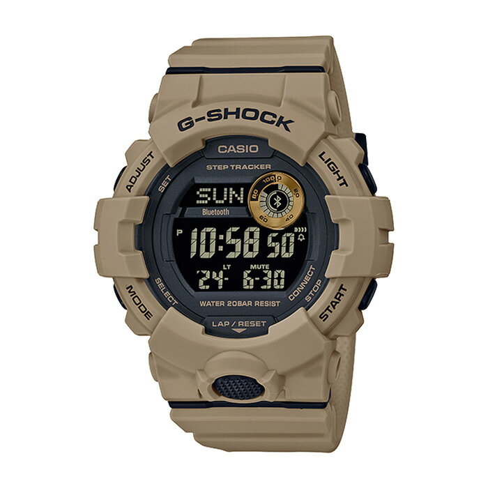 楽天TIME LOVERS【並行輸入品】【10年保証】CASIO G-SHOCK カシオ Gショック Gスクワッド GBD-800UC-5 腕時計 時計 ブランド メンズ キッズ 子供 男の子 ランニングウォッチ 歩数計 デジタル ブルートゥース 日付 防水 ブラウン 茶 ブラック 黒 送料無料