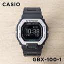 カシオ Gショック 腕時計 男の子 【並行輸入品】【10年保証】CASIO G-SHOCK カシオ Gショック Gライド GBX-100-1 腕時計 時計 ブランド メンズ キッズ 子供 男の子 アナデジ 日付 カレンダー 防水 ブラック 黒 送料無料