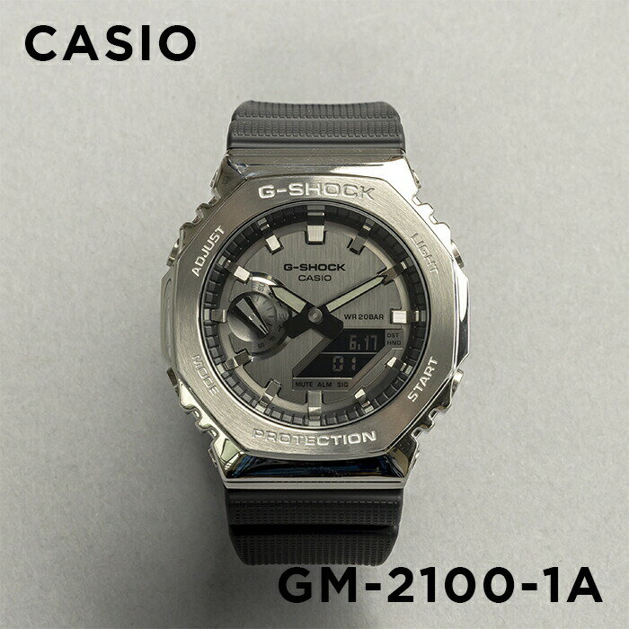 楽天TIME LOVERS【並行輸入品】【10年保証】CASIO G-SHOCK カシオ Gショック GM-2100-1A 腕時計 時計 ブランド メンズ キッズ 子供 男の子 アナデジ 日付 カレンダー 防水 シルバー ブラック 黒 カシオーク 送料無料