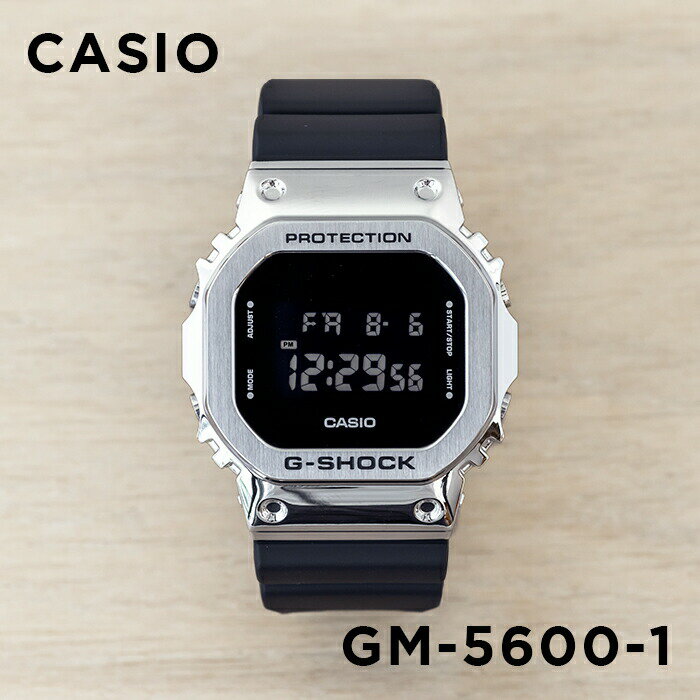 楽天TIME LOVERS【10％OFF】【並行輸入品】【10年保証】CASIO G-SHOCK カシオ Gショック GM-5600-1 腕時計 時計 ブランド メンズ キッズ 子供 男の子 デジタル 日付 カレンダー 防水 ブラック 黒 シルバー 送料無料