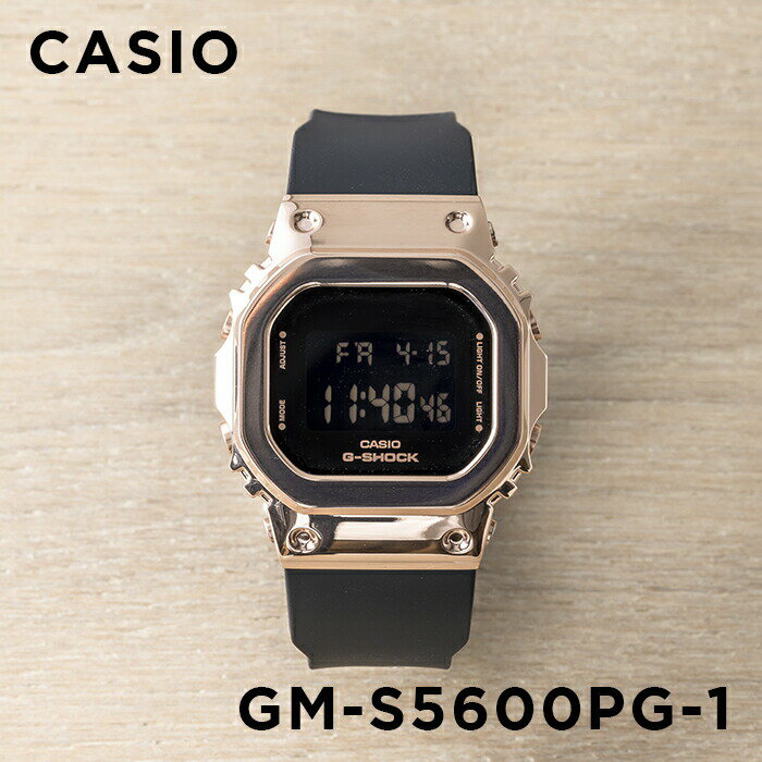 カシオ 腕時計 女の子 【並行輸入品】【訳あり】【箱なし】CASIO G-SHOCK カシオ Gショック GM-S5600PG-1 腕時計 時計 ブランド メンズ レディース キッズ 子供 男の子 女の子 デジタル 日付 カレンダー 防水 ピンクゴールド ブラック 黒 送料無料