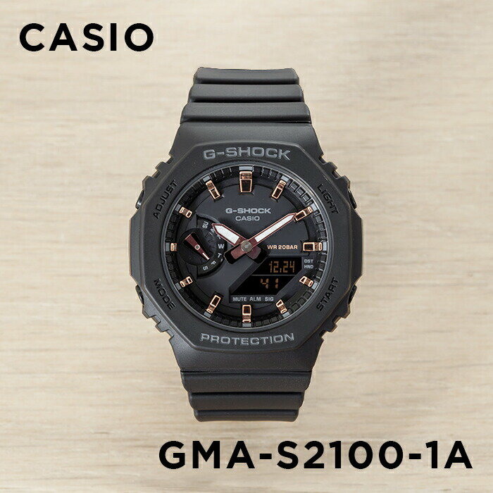 CASIO G-SHOCK カシオ Gショック GMA-S2100-1A 腕時計 時計 ブランド メンズ レディース キッズ 子供 男の子 女の子 アナデジ 日付 カレンダー 防水 ブラック 黒 ピンクゴールド 送料無料