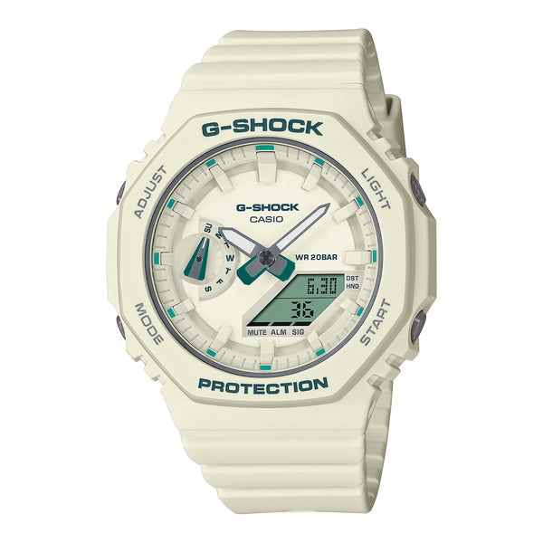 楽天TIME LOVERS【並行輸入品】【10年保証】CASIO G-SHOCK カシオ Gショック GMA-S2100GA-7A 腕時計 時計 ブランド メンズ レディース キッズ 子供 男の子 女の子 アナデジ 日付 カレンダー 防水 ベージュ グリーン 緑 カシオーク 送料無料