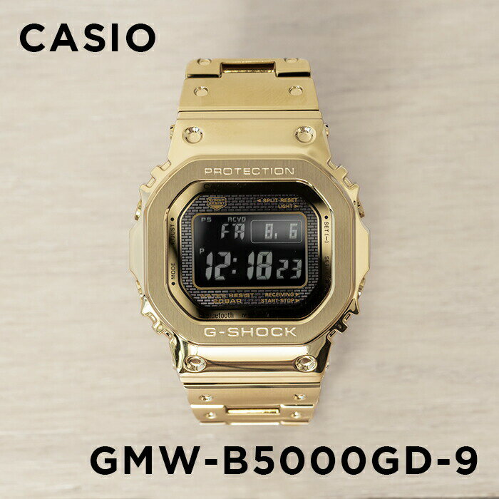 【並行輸入品】【10年保証】CASIO G-SHOCK カシオ Gショック GMW-B5000GD-9 腕時計 時計 ブランド メンズ キッズ 子供 男の子 デジタル 電波 ソーラー ソーラー電波 ブルートゥース 日付 カレンダー 防水 ゴールド 金 ブラック 黒 送料無料