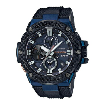 【国内正規品】CASIO G-SHOCK カシオ Gショック Gスチール GST-B100XB-2AJF 腕時計 メンズ キッズ 子供 男の子 アナログ ソーラー ブルートゥース 防水 ブラック 黒 ネイビー