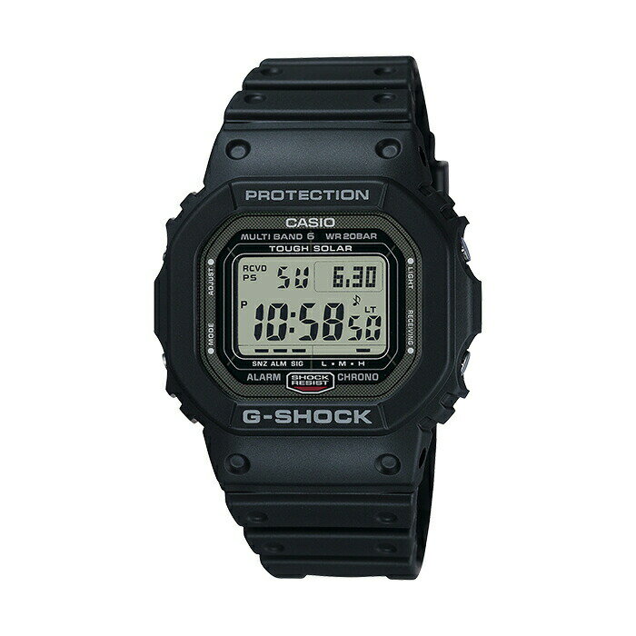 楽天TIME LOVERS【並行輸入品】【10年保証】CASIO G-SHOCK カシオ Gショック GW-5000U-1 腕時計 時計 ブランド メンズ キッズ 子供 男の子 デジタル 電波 ソーラー ソーラー電波 日付 カレンダー 防水 ブラック 黒 オールブラック 送料無料