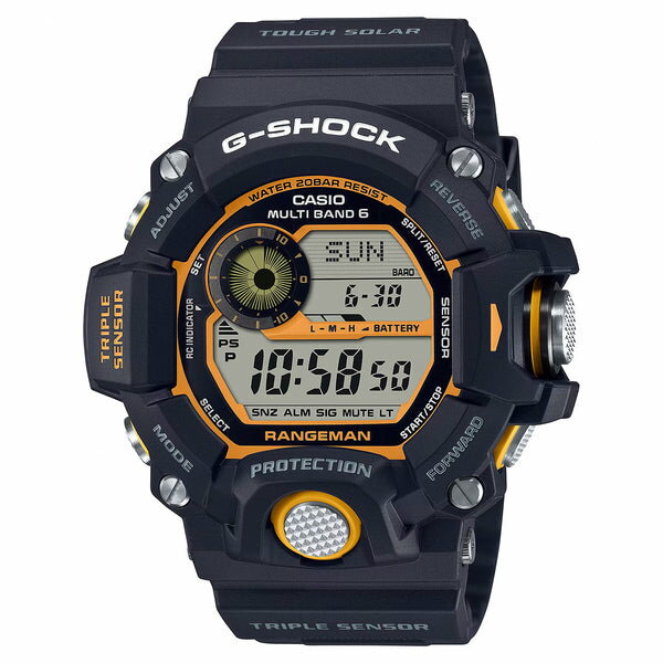 CASIO G-SHOCK RANGEMAN カシオ Gショック レンジマン GW-9400Y-1 腕時計 時計 ブランド メンズ キッズ 子供 男の子 デジタル 電波 ソーラー ソーラー電波 日付 カレンダー 防水 ブラック 黒 イエロー 黄色 送料無料