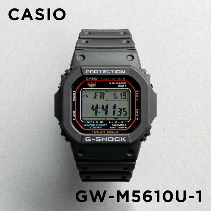 楽天TIME LOVERS【国内正規品】CASIO G-SHOCK カシオ Gショック GW-M5610U-1JF 腕時計 時計 ブランド メンズ キッズ 子供 男の子 デジタル 電波 ソーラー ソーラー電波 日付 カレンダー 防水 ブラック 黒 送料無料