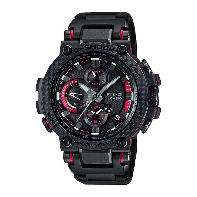 【国内正規品】CASIO G-SHOCK カシオ Gショック MT-G MTG-B1000XBD-1AJF 腕時計 時計 ブランド メンズ キッズ 子供 男の子 アナログ 電波 ソーラー ソーラー電波 ブルートゥース 日付 カレンダー 防水 ブラック 黒 レッド 赤 送料無料