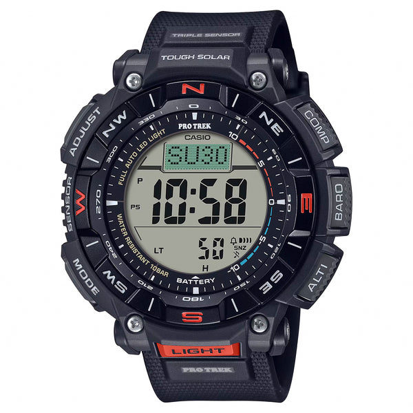 プロトレック 【並行輸入品】【10年保証】CASIO PRO TREK カシオ プロトレック PRG-340-1 腕時計 時計 ブランド メンズ キッズ 子供 男の子 デジタル ソーラー 日付 防水 ブラック 黒 送料無料