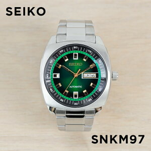 【並行輸入品】【10年保証】【日本未発売】SEIKO セイコー リクラフト オートマチック SNKM97 腕時計 メンズ 逆輸入 アナログ シルバー グリーン 緑 海外モデル 送料無料