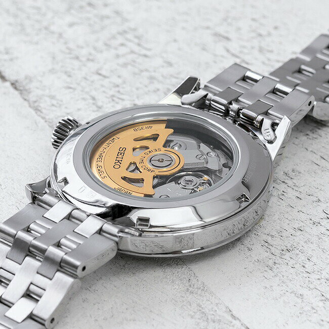 【並行輸入品】【10年保証】【日本未発売】SEIKO セイコー プレサージュ オートマチック SRPB77 腕時計 メンズ 逆輸入 アナログ シルバー 海外モデル 送料無料格安通販　バレンタイン　人気　ランキング