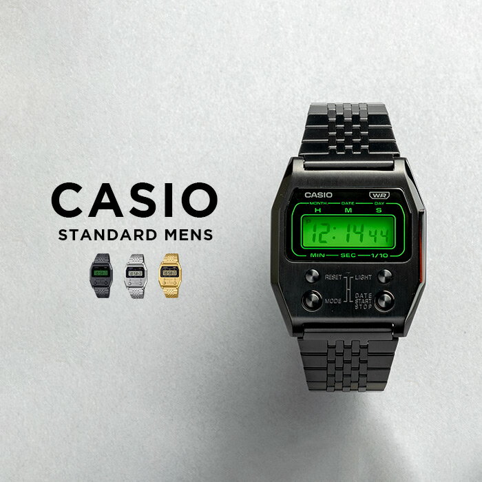 カシオ ビジネス腕時計 レディース 【並行輸入品】【10年保証】【日本未発売】CASIO STANDARD MENS カシオ スタンダード メンズ A1100 腕時計 時計 ブランド レディース 男の子 女の子 チープカシオ チプカシ デジタル 日付 シルバー 銀 ゴールド 金 フルメタル 海外モデル 送料無料