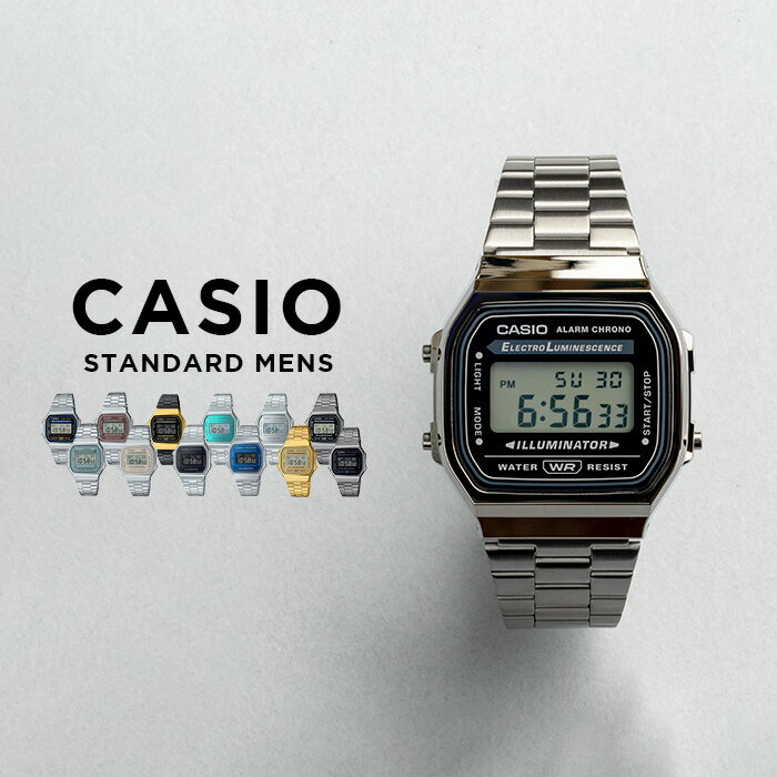 【10年保証】CASIO STANDARD MENS カシオ スタンダードA168W腕時計 時計 ブランド メンズ レディース キッズ 男の子 女の子 チープカ...