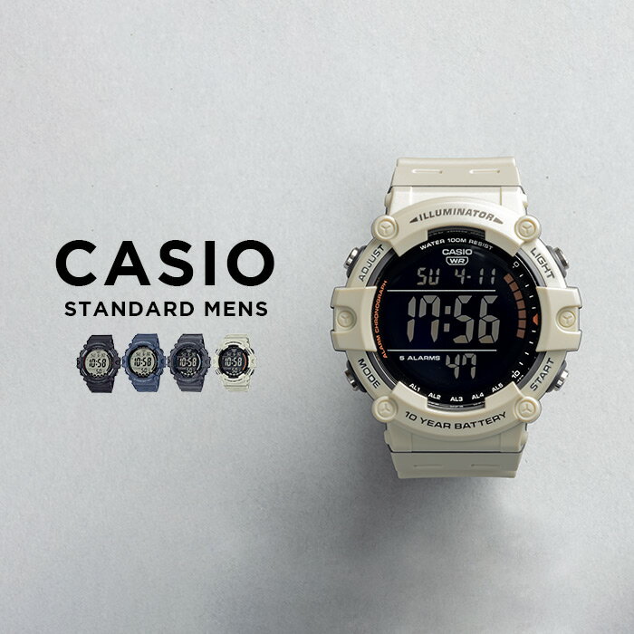 【並行輸入品】【10年保証】CASIO STANDARD MENS カシオ スタンダード AE-1500WH 腕時計 時計 ブランド メンズ レディース キッズ 子供 チープカシオ チプカシ デジタル 日付 防水 ブラック 黒 グレー 海外モデル 送料無料