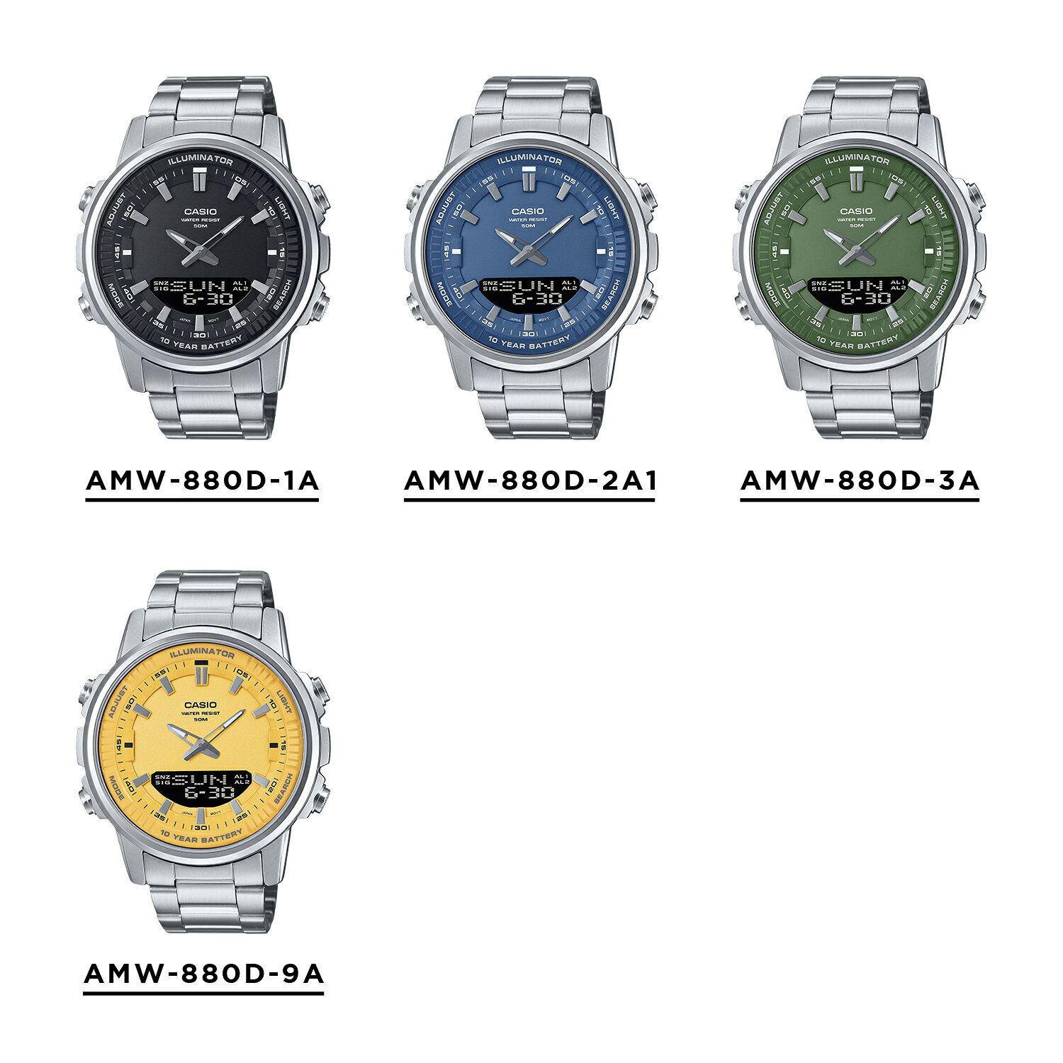【10年保証】【日本未発売】CASIO STANDARD MEN カシオ スタンダードAMW-880D腕時...