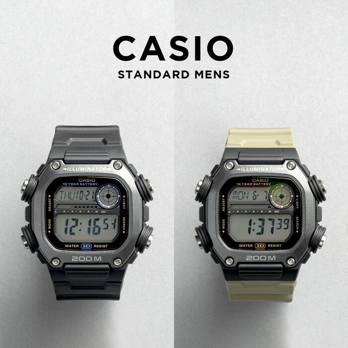 楽天TIME LOVERS【並行輸入品】【10年保証】【日本未発売】CASIO STANDARD MENS カシオ スタンダードDW-291HX腕時計 時計 ブランド メンズ キッズ 子供 男の子 チープカシオ チプカシ デジタル 日付 カレンダー ブラック 黒 グレー ベージュ 海外モデル 送料無料