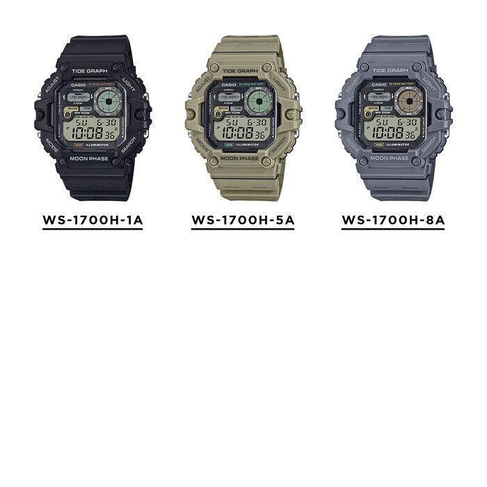 【10年保証】CASIO SPORTS MENS カシオ スポーツ WS-1700H 腕時計 時計 ブランド ...