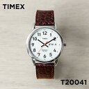 タイメックス 腕時計（メンズ） 【並行輸入品】【日本未発売】TIMEX EASY READER タイメックス イージーリーダー デイデイト 35MM T20041 腕時計 時計 ブランド メンズ レディース アナログ シルバー ホワイト 白 レザー 革ベルト 海外モデル 送料無料