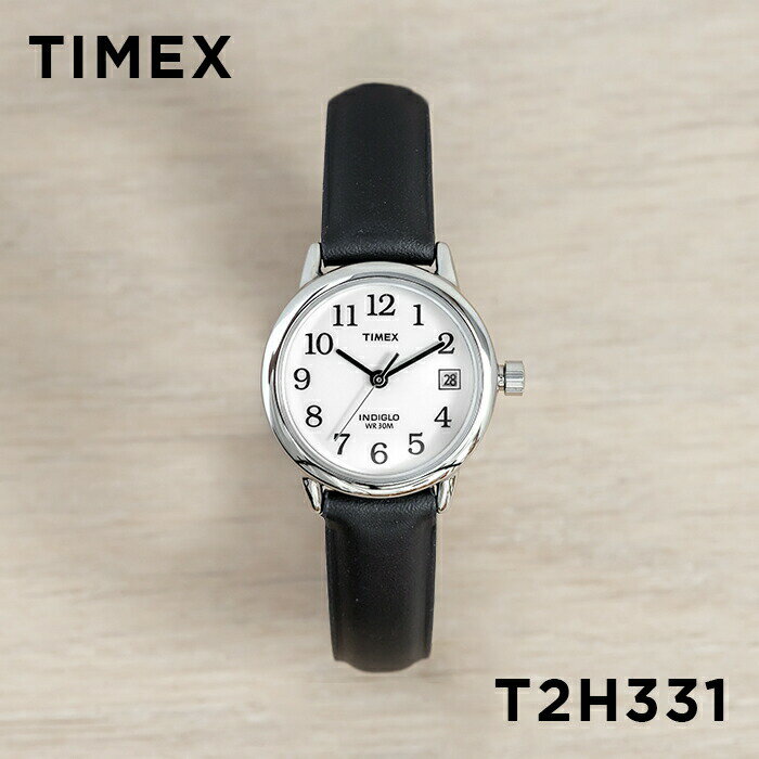 タイメックス 【10%OFF】【並行輸入品】【日本未発売】TIMEX EASY READER タイメックス イージーリーダー 25MM レディース T2H331 腕時計 時計 ブランド アナログ シルバー ホワイト 白 レザー 革ベルト 海外モデル 送料無料