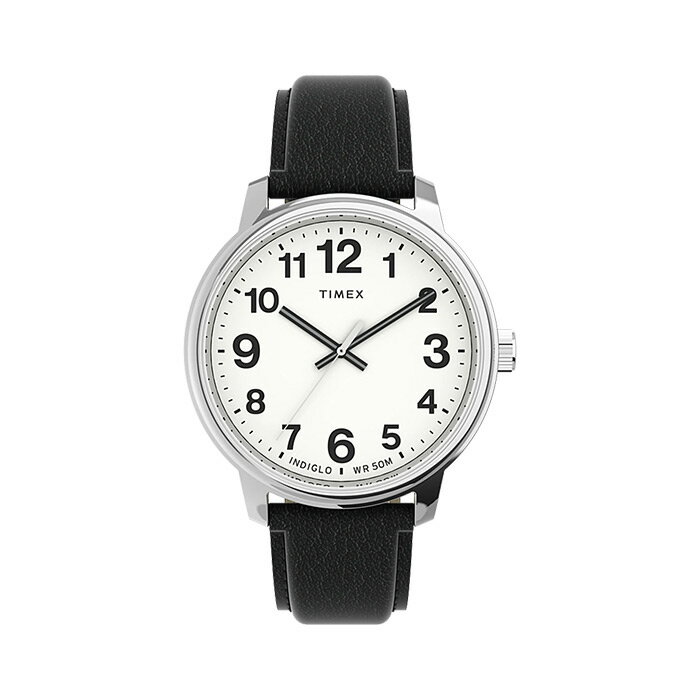 【並行輸入品】【日本未発売】TIMEX EASY READER タイメックス イージーリーダー ボールド 43MM TW2V21200 腕時計 時計 ブランド メンズ レディース アナログ シルバー ホワイト 白 ブラック 黒 海外モデル 送料無料