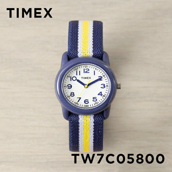 【並行輸入品】【日本未発売】TIMEX タイメックス キッズ アナログ 29MM TW7C05800 腕時計 子供 男の子 女の子 ネイビー ホワイト 白 ナイロンベルト 海外モデル 送料無料