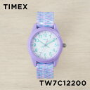 【並行輸入品】【日本未発売】TIMEX KIDS タイメックス キッズ アナログ 32MM TW7C12200 腕時計 時計 ブランド 子供 男の子 女の子 アナログ パープル 紫 ホワイト 白 ナイロンベルト 海外モデル 送料無料