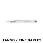 【並行輸入品】【訳あり】【小キズあり】【日本未発売】WALDMANN FOUNTAIN PEN TANGO FINE BARLEY ヴァルドマン ファンクションペン タンゴ ファインバーレイ 万年筆 極細 EF 筆記用具 文房具 ブランド シルバー 海外モデル 高級 送料無料