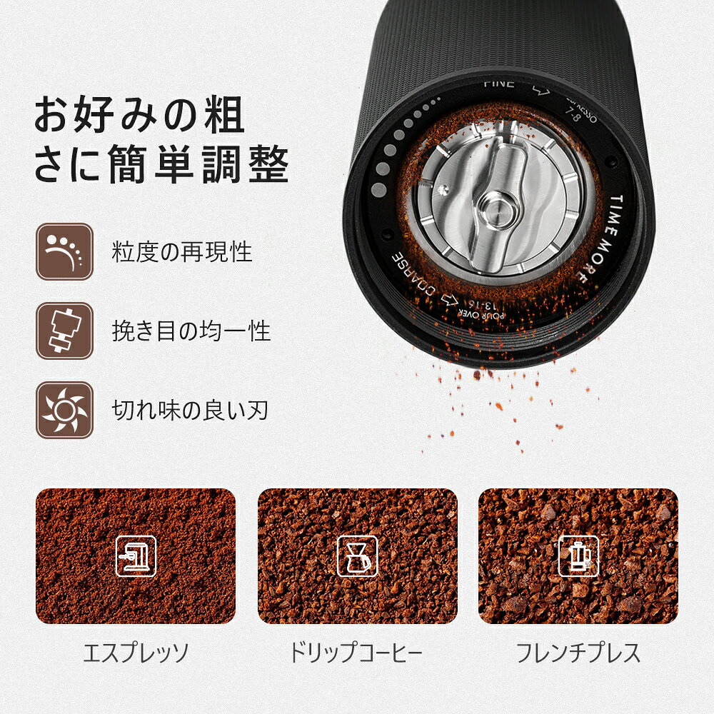 TIMEMORE公式 C3シリーズ 手挽きコーヒーミル手動 C3S C3Pro C3