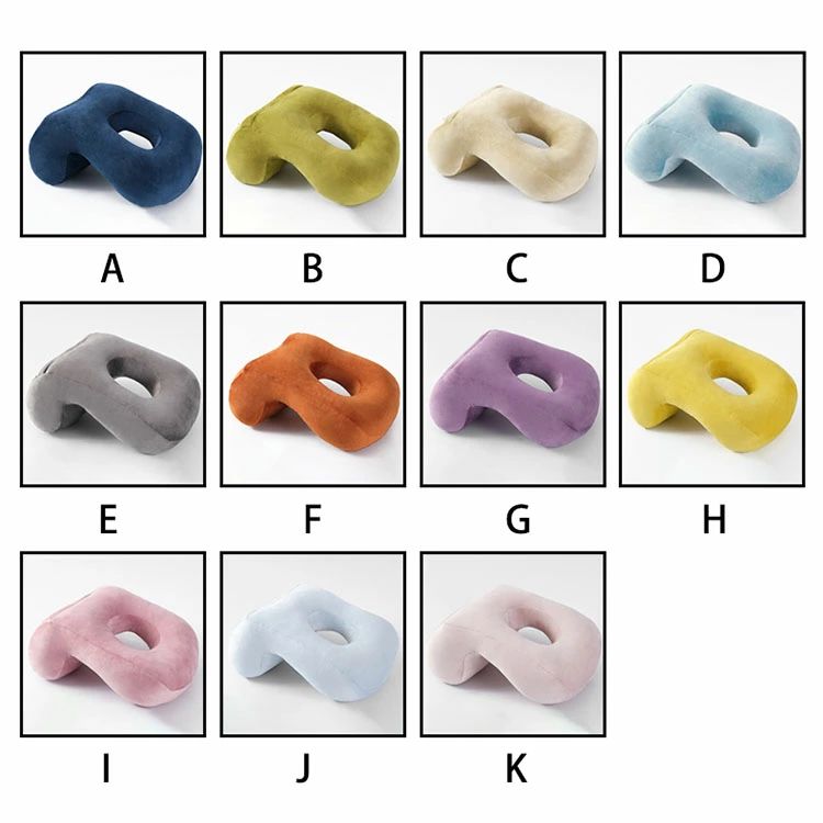 32*22*13cm うつぶせ仮眠枕 おしゃれ 純色 ネックピロー 低反発枕 携帯枕 首枕 う...
