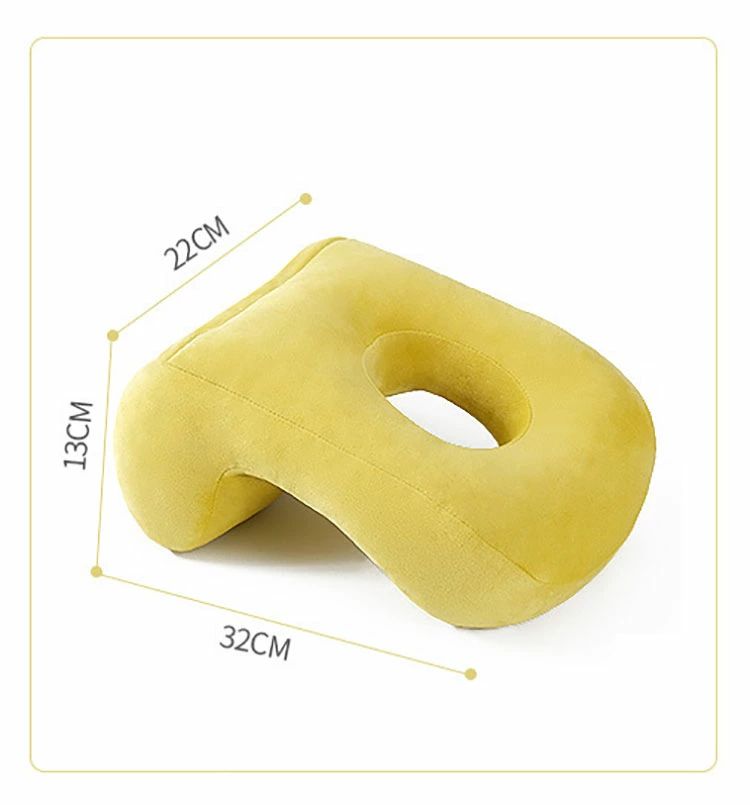 32*22*13cm うつぶせ仮眠枕 おしゃれ 純色 ネックピロー 低反発枕 携帯枕 首枕 う...