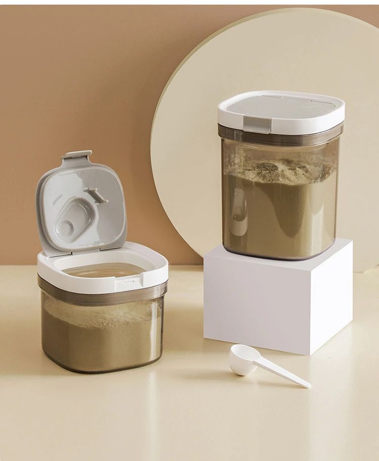 乐天商城 - 粉ミルク用磁気密封容器です、食品用プラスチック製タンクです、シリコン吸着シール設計です、粉ミルクの収納ケースは多機能です、耐湿性を保つ密封容器です、大容量穀物貯蔵タンクです、透明視収納ケースです、防虫タンクです