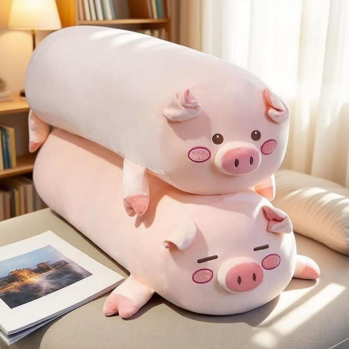 【2026年】ブタ型ロングクッションなどのぬいぐるみが、カップルを喜ばせ、女の子...