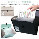 ファイルケース バッグ型 大容量 アコーディオン式 プリント収納 ドキュメント 13ポケット メンズ レディース 防水 シンプル 持ち運べる ドキュメントファイ...