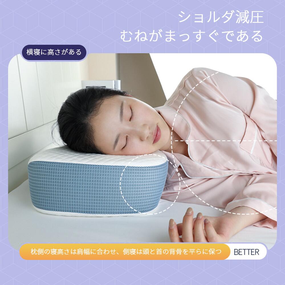 タイムシー楽天市場店の低反発枕 枕 プレミアム いびき防止 ストレートネック 快眠 誕生日 新生活 ギフト クリスマス プレゼント 福袋 父の日 母の日 新生活 引っ越し｜アングル2
