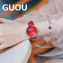 \最大20%OFFクーポン/【ラッピング対応】GUOU 日本製ムーブメント レディース 腕時計 時計 ラッピング無料 かわいい おしゃれ ピンクゴールドケース ...