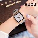 \最大20%OFFクーポン/【ラッピング対応】GUOU レディース 腕時計 時計 ラッピング無料 かわいい おしゃれ ピンクゴールドケース カジュアル 可愛い ...