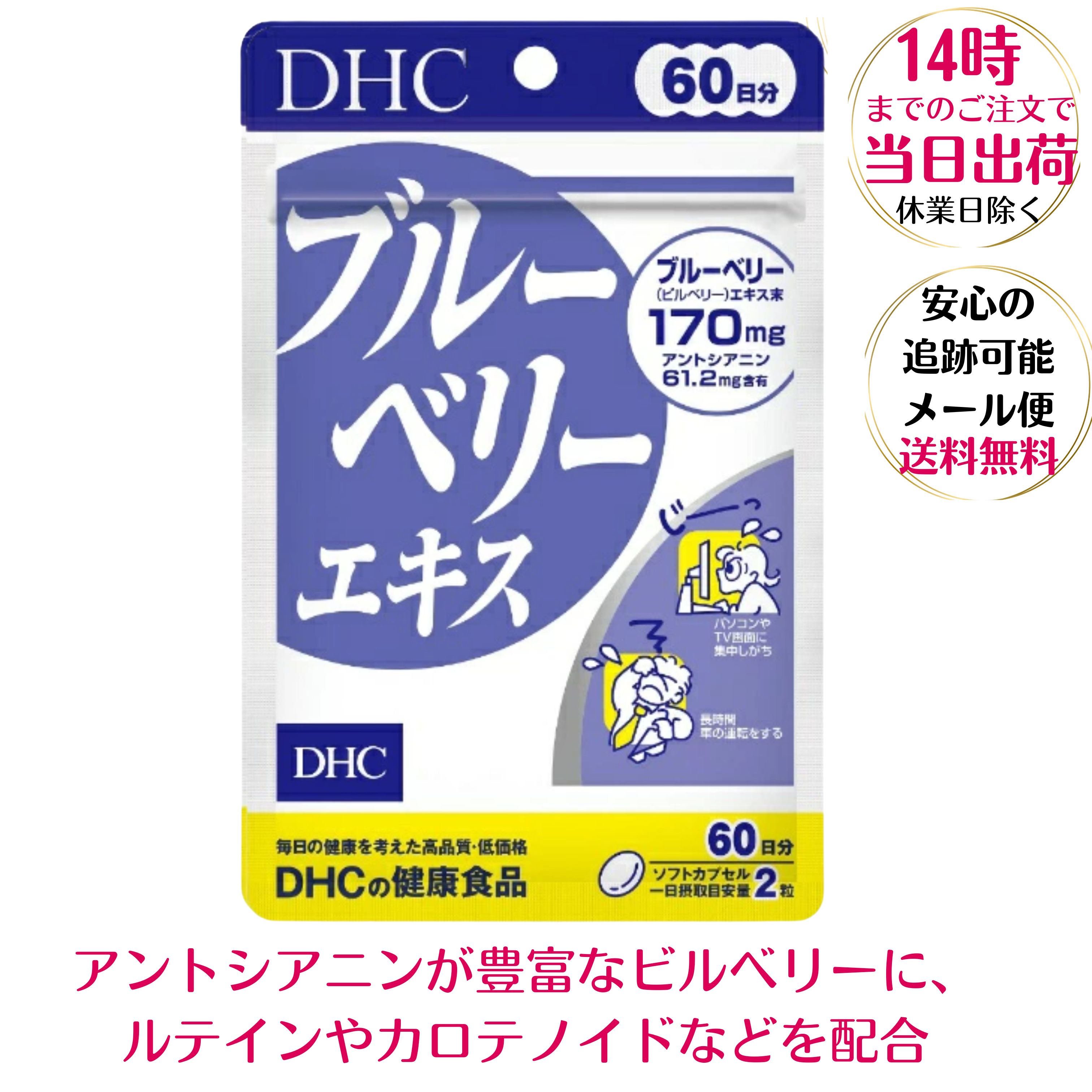 DHC ブルーベリーエキス 60日分(120粒入)DHC サプリメト