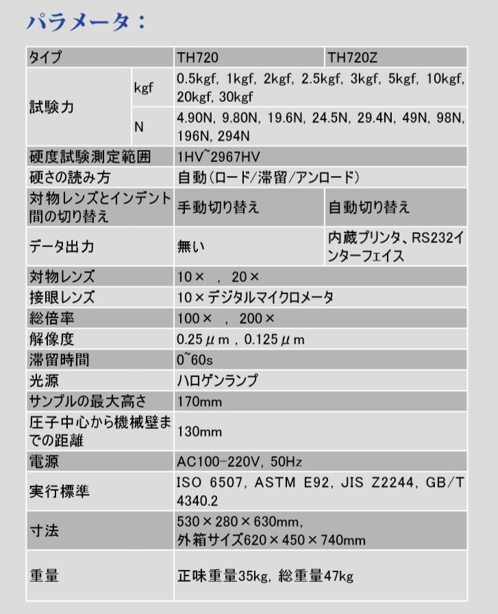 【送料無料】TIME デジタルマイクロビッカース硬度計 硬さ試験機 TH720Z