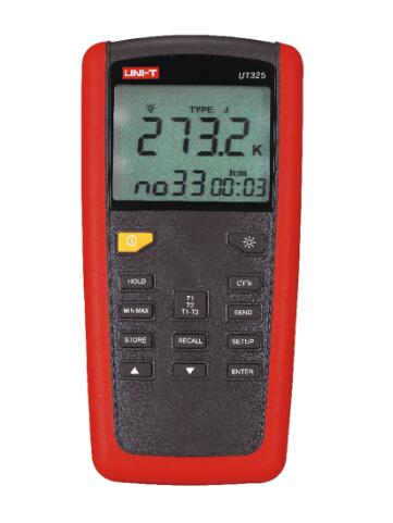 UNI-T社［UT325］接触式温度計 UT325｜熱電対温度プローブ デジタル温度計 偏差調整 データ保存 送信 オーバランアラーム 最大 最小 平均値