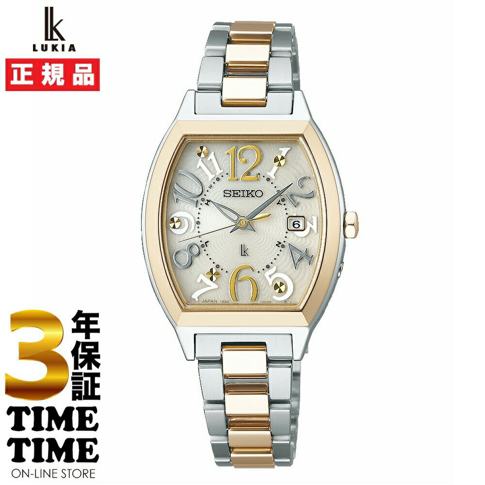 【4/10までポイント最大47倍&最大2000円OFFクーポン】SEIKO セイコー LUKIA ルキア Standard Collection ソーラー電波 トノー型 シャンパンゴールド SSVW216 【安心の3年保証】
